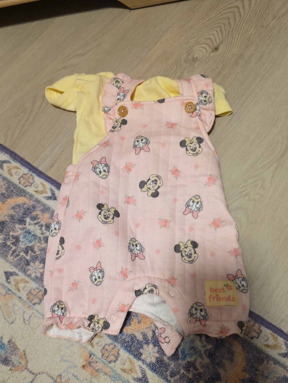 Disney Pink Minnie & Daisy Floral One-Piece